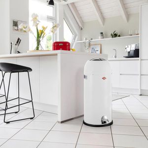 Produktbild für Mülleimer Wesco Kickmaster Maxi, weiß matt