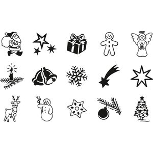 Produktbild für Motivstempel Heyda Weihnachten, aus Holz