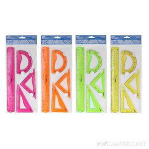 Produktbild für Geometrie-Set Spirit TTS 404664, Flexy, 4-teilig