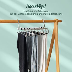 Produktbild für Hosenbügel Relaxdays 1005198946, aus Edelstahl