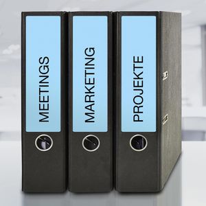 Produktbild für Rückenschilder Zweckform L4767-20, blau