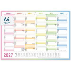 Produktbild für Tafelkalender Häfft Rainbow Premium, mit Ferienübersicht