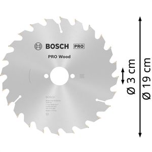 Produktbild für Kreissägeblatt Bosch PRO Wood, 2608640615