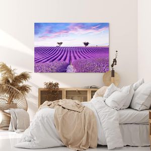 Produktbild für Wandbild Sinus-Art Lavendelfeld