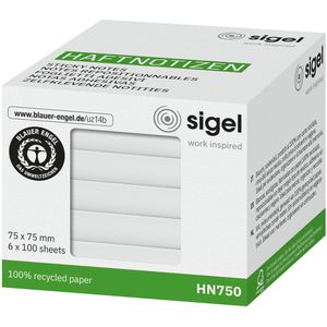 Produktbild für Haftnotizen Sigel HN750, weiß