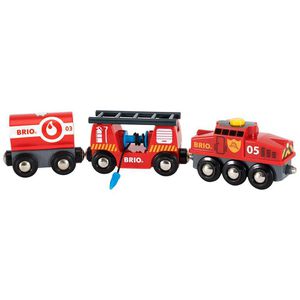 Produktbild für Spielzeugeisenbahn BRIO 33844 Feuerwehr-Löschzug