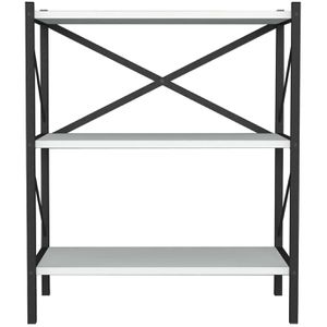 Produktbild für Bücherregal VCM Insasi, 918397, schwarz / weiß