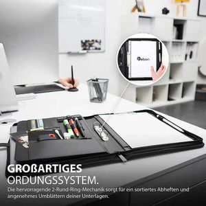 Produktbild für Schreibmappe Vebon Paris, grün, Kunstleder