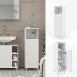 Produktbild für Badschrank Vicco Fynn, mit 4 Füßen, weiß