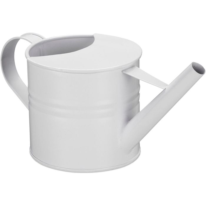 CREATIV DISCOUNT Mini-Gießkanne Aus Metall | 3 Cm Hoch, Weiß | Für Deko, Basteln & Floristik