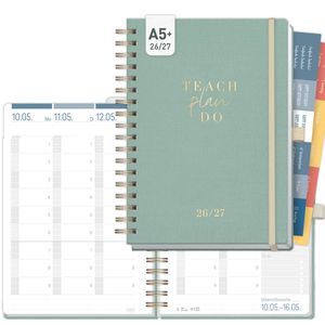 Produktbild für Lehrerkalender Häfft Green Canvas, Schuljahr 2026/2027