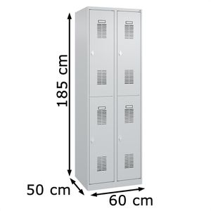 Produktbild für Spind CP-Möbel Basis PLUS, lichtgrau