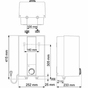 Produktbild für Warmwasserspeicher AEG Kleinspeicher HOZ 5 Basis, 5 Liter
