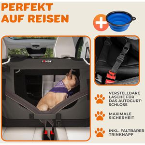 Produktbild für Tiertransportbox CADOCA Gr. L, aus Stoff