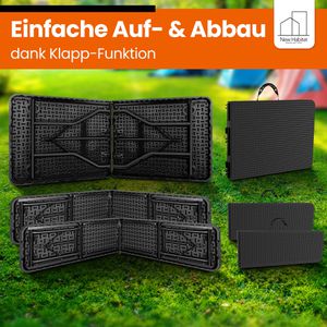 Produktbild für Bierzeltgarnitur NewHabitat 59471, anthrazit