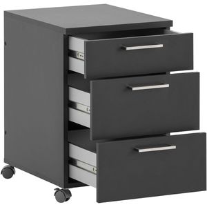 Produktbild für Rollcontainer Möbelpartner Serie 1500, aus Holz, anthrazit