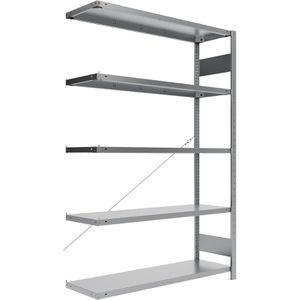 Anbauregal META-Regalbau 9900013358, 5 Metallböden