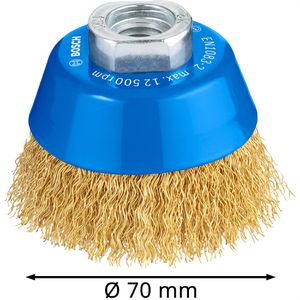 Produktbild für Drahtbürste Bosch Pro gewellt, Topfbürste