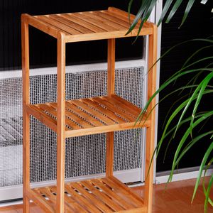 Produktbild für Badregal Relaxdays 10013496, aus Bambus, braun