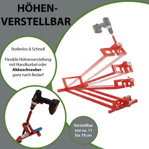 Produktbild für Hebebühne Trutzholm 34230, rot, für Rasenmähertraktor