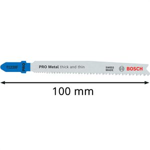 Produktbild für Stichsägeblätter Bosch PRO Metal T123XF