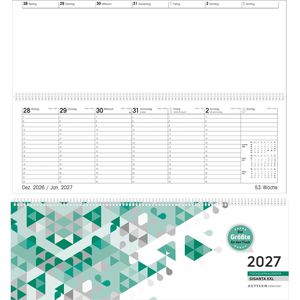 Produktbild für Tischkalender Zettler 126, Giganta XXL, Wochenkalender quer