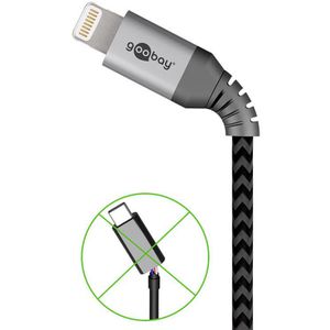 Produktbild für Ladekabel Goobay 49272, grau, 2m