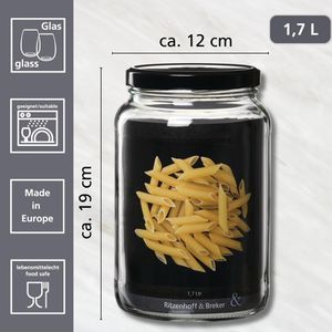 Produktbild für Einmachglas Ritzenhoff&amp;Breker Mara, mit Schraubdeckel