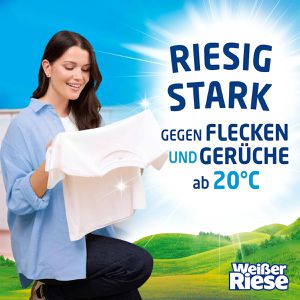Produktbild für Waschmittel Weißer-Riese Megaperls Vollwaschmittel