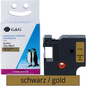 Schriftband GG-image für Brother TZe-R831, 12mm