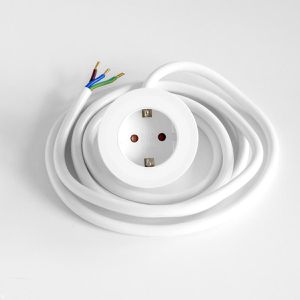 Produktbild für Einbausteckdose Bachmann 926.301 Pix, mit 2 m Kabel