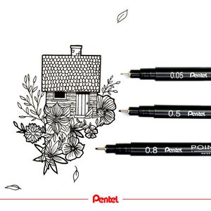 Produktbild für Fineliner Pentel Pointliner, S20P-5A