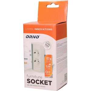 Produktbild für Tischsteckdose Orno GM-9005, mit 0,6 m Kabel