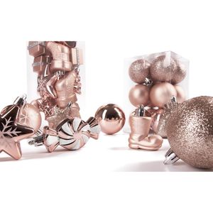 Produktbild für Weihnachtskugeln BRUBAKER 807704, rosegold