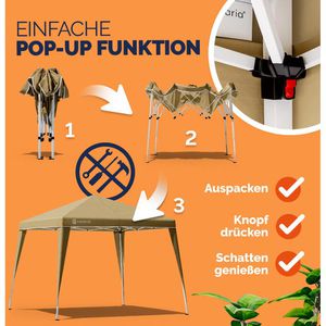 Produktbild für Pavillon CASARIA Capri Popup, 105734, beige