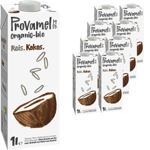 Provamel Reisdrink Reis-Kokos, BIO, je 1 Liter, 8 Stück