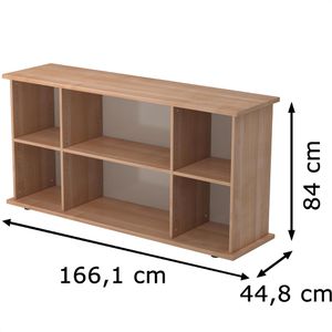 Produktbild für Sideboard Hammerbacher SBOF, aus Holz, nussbaum