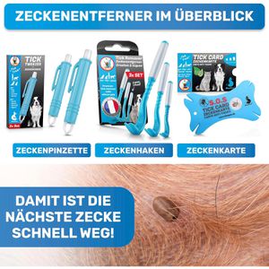 Produktbild für Zeckenkarte BluePet Tick Card, mit Lupe