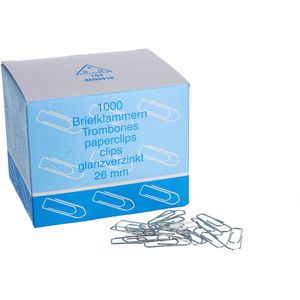 Büroklammern Wedo 124261000, 26mm