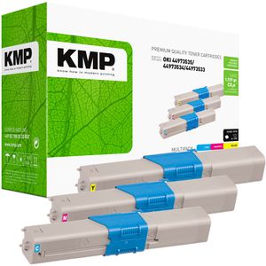 Toner KMP O-T37V für Oki 4497353 Multipack