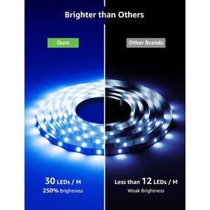 Produktbild für LED-Streifen Lepro dimmbar, weiß + RGB