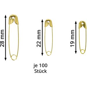 Produktbild für Sicherheitsnadeln Böttcher-AG Premium, gold