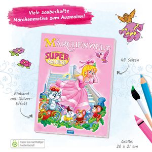 Produktbild für Malbuch Trötsch Supermalbuch Märchenwelt