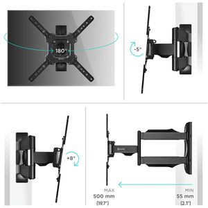 Produktbild für TV-Wandhalterung Onkron M4-B, bis 35 kg