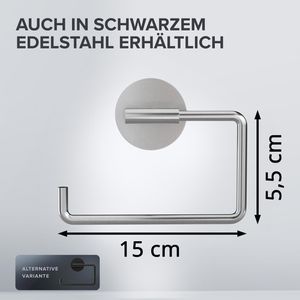 Produktbild für Toilettenpapierhalter ovimar Hammerodde, silber