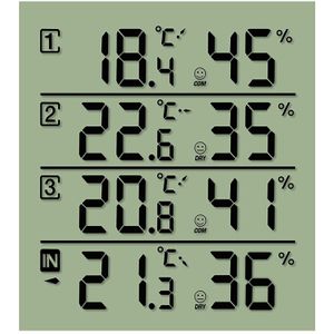 Produktbild für Thermo-Hygrometer Bresser Temeo Hygro Quadro Funk, digital