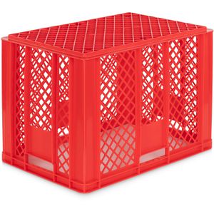 Produktbild für Eurobox Alpha-Paletten rot, 80 Liter, lebensmittelecht