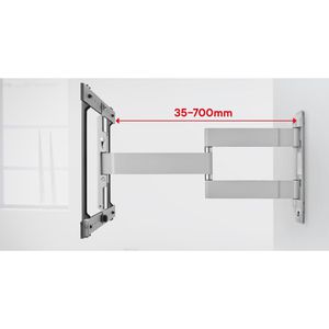 Produktbild für TV-Wandhalterung One-For-All Ultra Slim Line WM6654, bis 40 kg