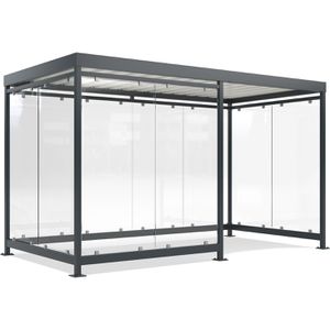 Personenunterstand WSM Köln K4 d/b, anthrazit, aus Metall
