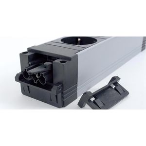 Produktbild für Steckdosenleiste Bachmann Step Alu, mit GST18